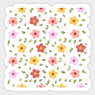 Colourful Flowers 9 Sticker